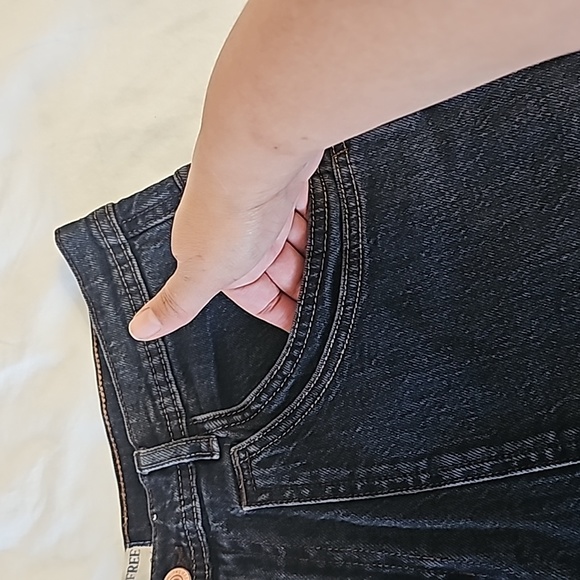 We the Free Piper Mid Rise Crop Wide Leg Jeans Size 31 - Picture 7 of 15